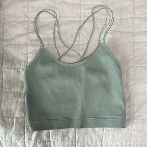 Pacsun/Gilly Hicks XS sage green bralette top